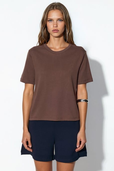 Rundhals Baumwoll-T-Shirt - Image 5
