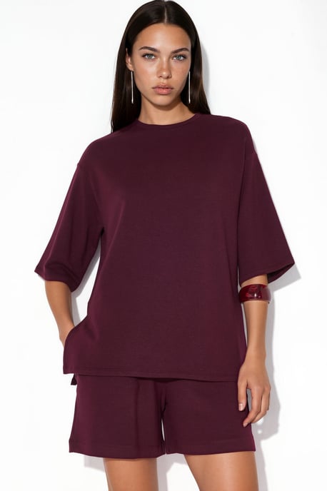 Damen Freizeit T-Shirt mit Rundhalsausschnitt - Image 1