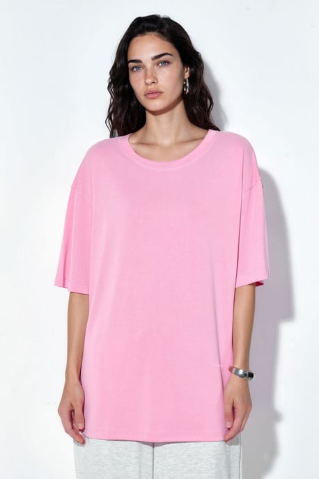 T-Shirt mit Schlitzdetails und Rundhalsausschnitt, kurzarm - Image 5