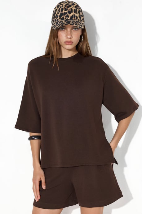 Damen Freizeit T-Shirt mit Rundhalsausschnitt - Image 1