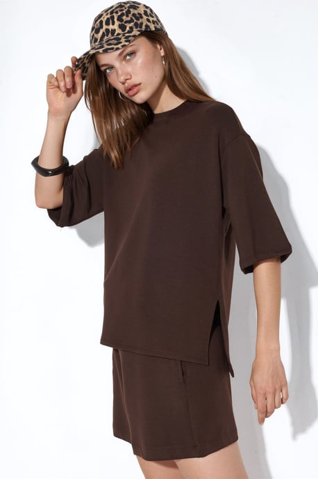 Damen Freizeit T-Shirt mit Rundhalsausschnitt - Image 2