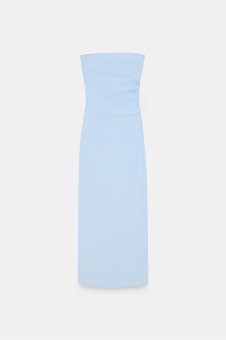 Hüftbetontes Midi-Kleid ohne Träger mit Schlitz - Image 5