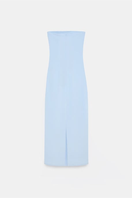 Hüftbetontes Midi-Kleid ohne Träger mit Schlitz - Image 6