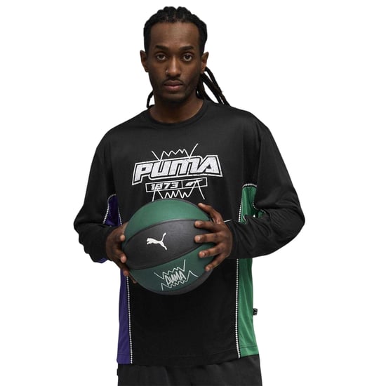 Puma - "Hoopaverse Shooting" Oberteil für Herren, Performance, Langärmlig (Schwarz) - Image 3