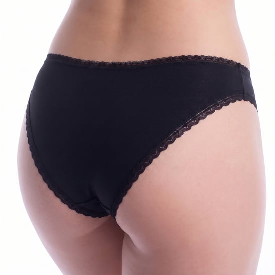 Damen-Mikrofaser-Höschen mit Spitze 50545733 - Image 3