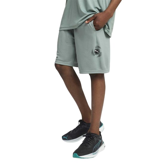 Puma - "Active" Shorts für Kinder (Grün) - Image 3