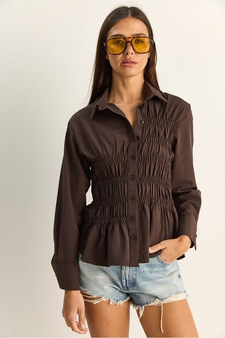 Damen Regular-Fit Baumwollmischung Popeline Hemd - Image 2