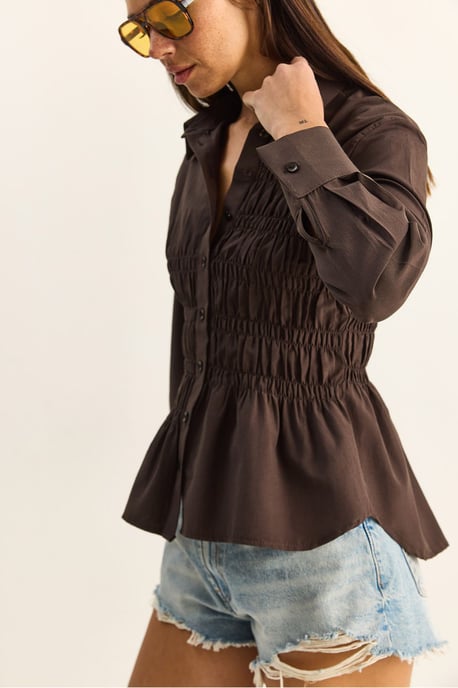Damen Regular-Fit Baumwollmischung Popeline Hemd - Image 6