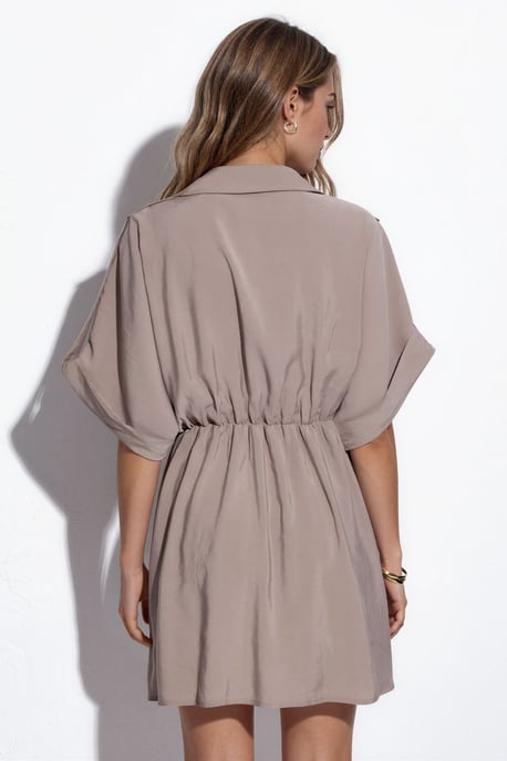 Strukturiertes Mini-Wickelkleid - Image 3