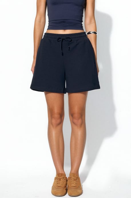 Sweat-Shorts mit Kordelzug in mittlerer Taille - Image 5