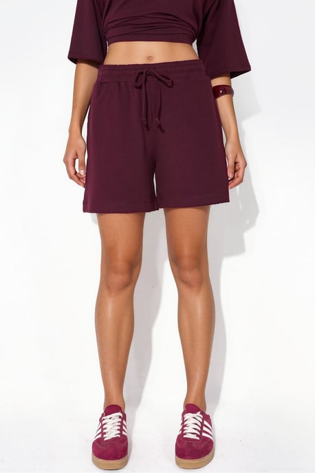 Sweat-Shorts mit Kordelzug in mittlerer Taille - Image 5