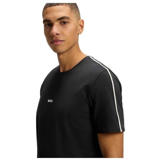 Boss - T-Shirt für Herren, Polyester-Baumwollmischgewebe, Regulär (Schwarz) - Image 3