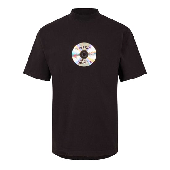 Balenciaga - T-Shirt für Herren, Valentinstag, kurzärmlig (gewaschenes Schwarz) - Image 1