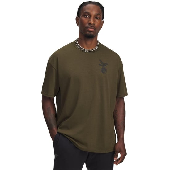 Under Armour - "Project Rock" T-Shirt für Herren (Grün) - Image 1