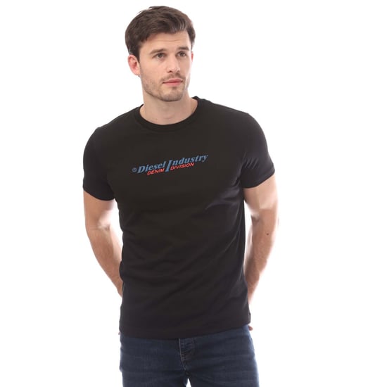 Herren Diesel T-Diegor T-Shirt in Schwarz - Image 1