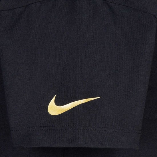 Nike - "Just Do It" T-Shirt für Mädchen, kurz geschnitten, Kastig (Schwarz) - Image 4