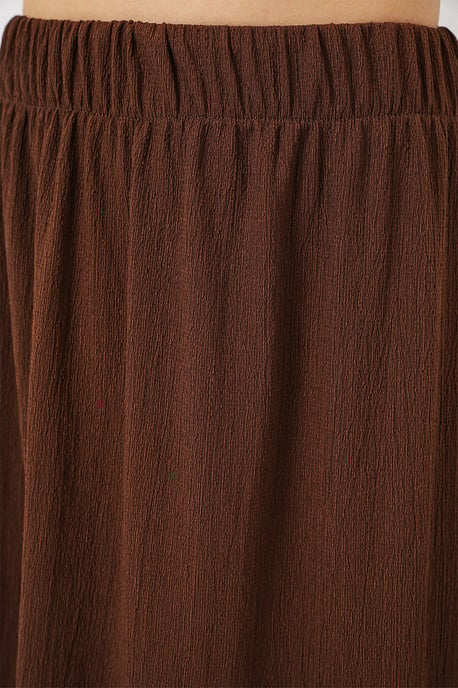Texturierten Maxi-Strickrock mit elastischem Bund - Image 5