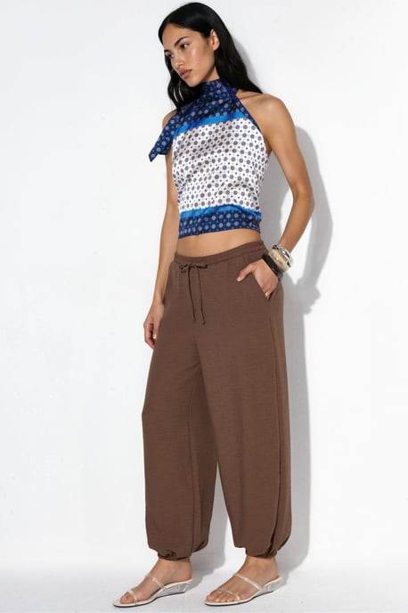Damen Jogginghose aus strukturiertem Polyester - Image 2