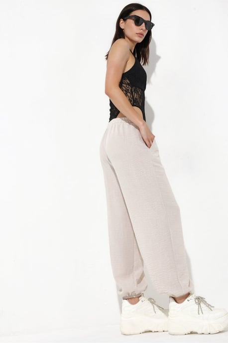 Damen Jogginghose aus strukturiertem Polyester - Image 2