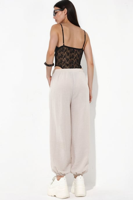 Damen Jogginghose aus strukturiertem Polyester - Image 3