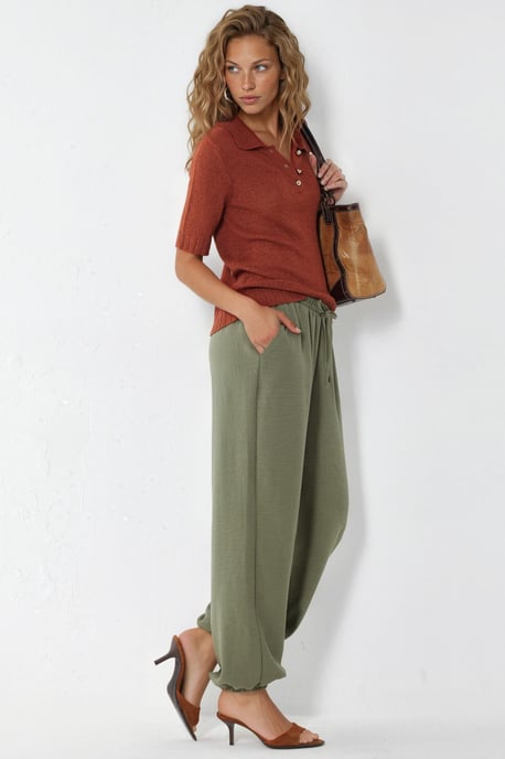 Damen Jogginghose aus strukturiertem Polyester - Image 2
