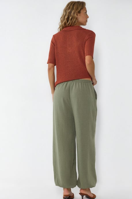 Damen Jogginghose aus strukturiertem Polyester - Image 3