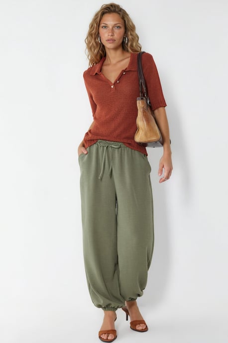 Damen Jogginghose aus strukturiertem Polyester - Image 4