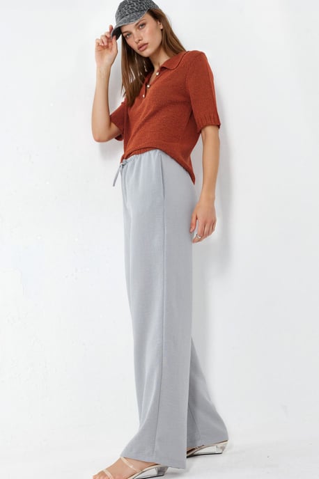 Damen gerade geschnittene Stoffhose - Image 2