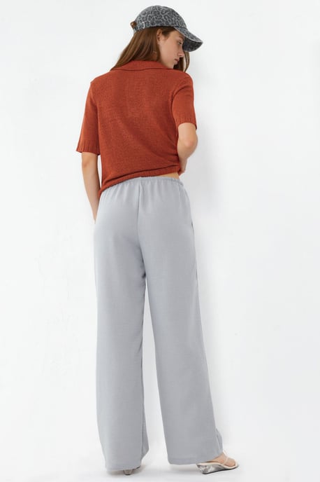 Damen gerade geschnittene Stoffhose - Image 3
