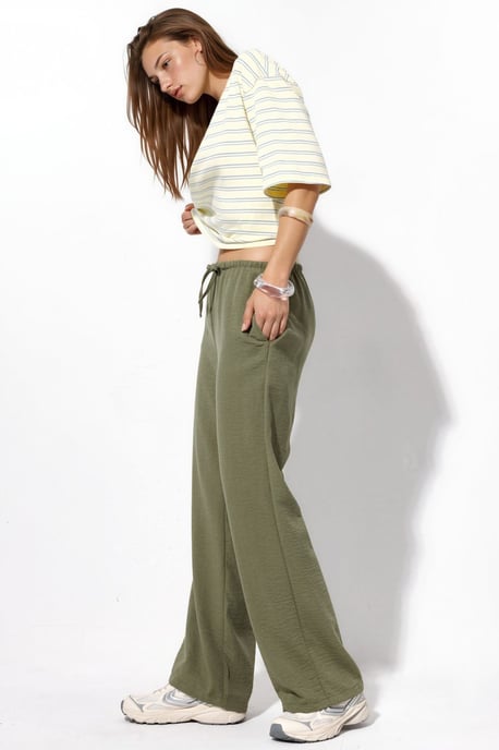 Damen gerade geschnittene Stoffhose - Image 3