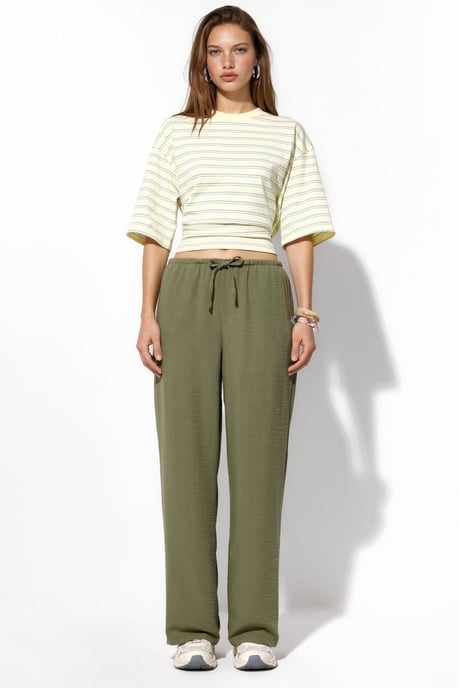 Damen gerade geschnittene Stoffhose - Image 5