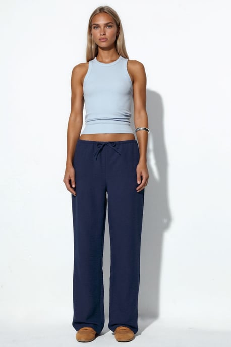 Damen gerade geschnittene Stoffhose - Image 5
