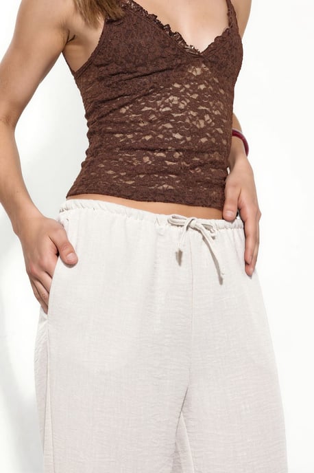 Damen gerade geschnittene Stoffhose - Image 4