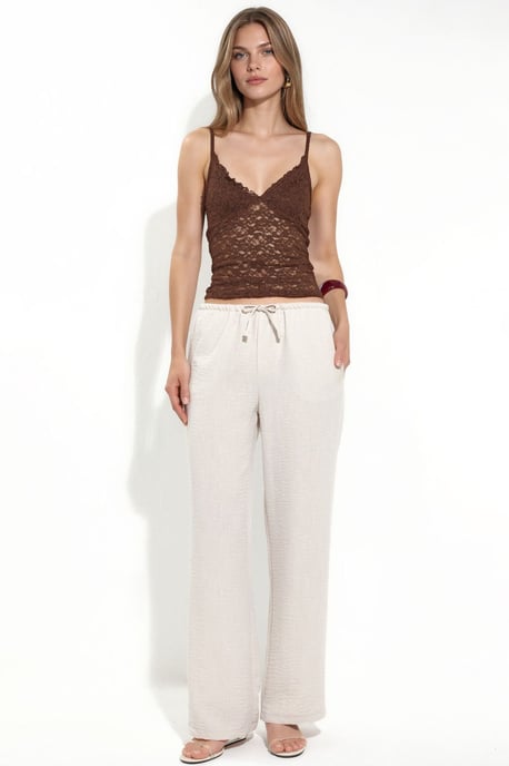 Damen gerade geschnittene Stoffhose - Image 5