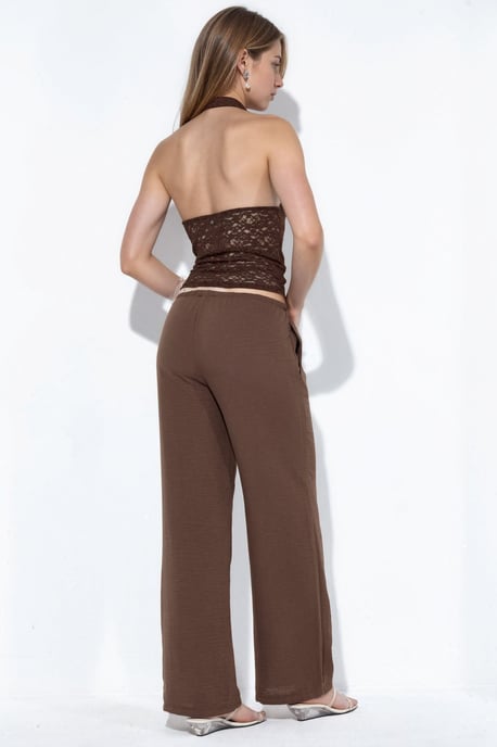Damen gerade geschnittene Stoffhose - Image 3