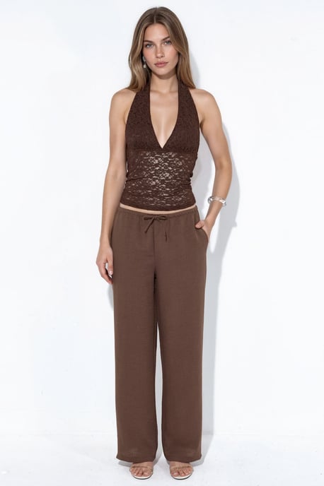 Damen gerade geschnittene Stoffhose - Image 5