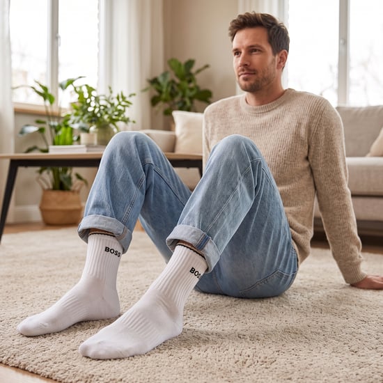 3er-Pack Herren Baumwoll-Mid-Calf-Socken 50531597 - Image 5