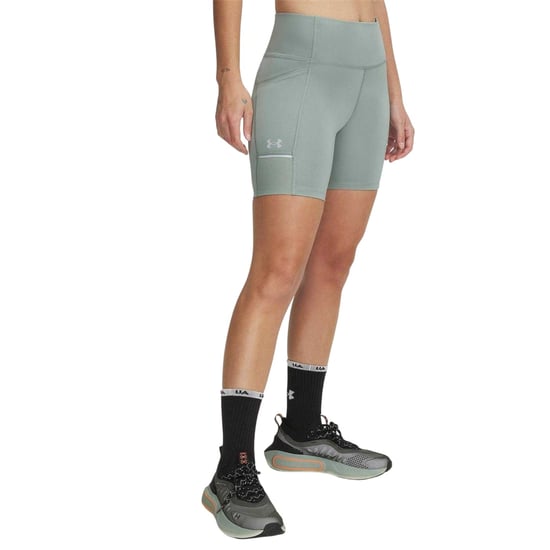 Under Armour - "Launch Bermuda" Kompressions-Shorts für Damen (Grün) - Image 2