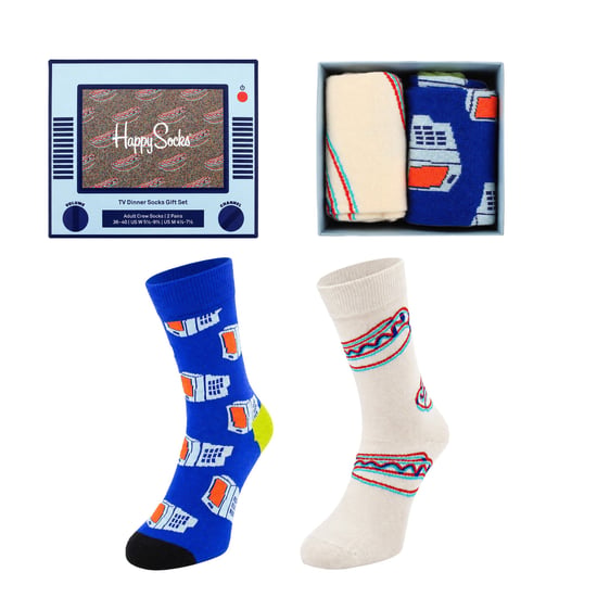Happy Socks 2er-Pack Multicolor TV Dinner Geschenkset - Image 1