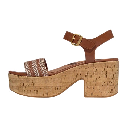 FitFlop - Sandalen für Damen, Leder, Plattform-Absatz, Plattform-Absatz (Hellbraun) - Image 2