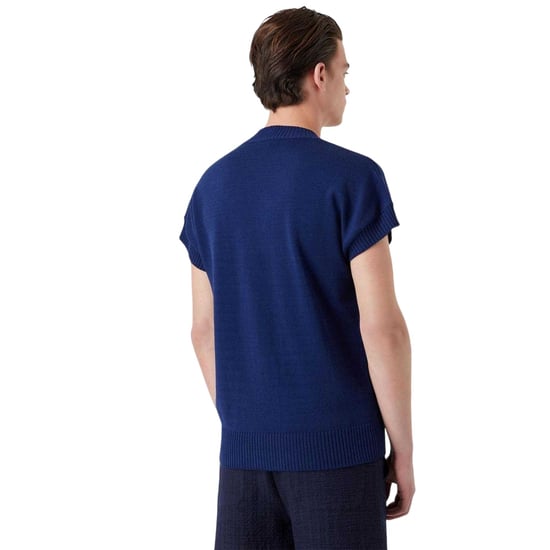 Emporio Armani - Pullover-Weste für Herren, V-Ausschnitt (Blau) - Image 2