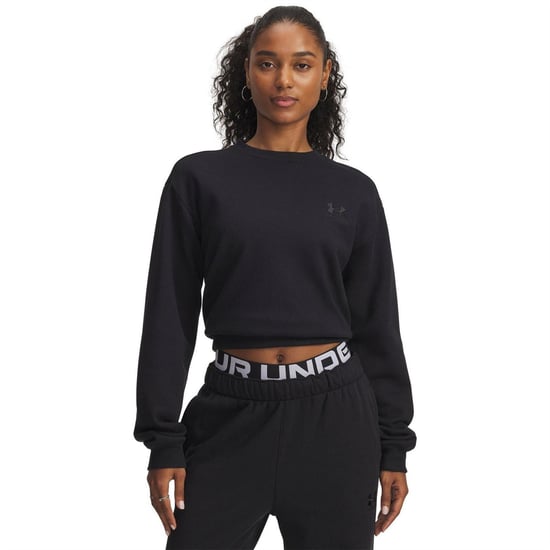 Under Armour - "Vida" Kurzes Sweatshirt für Damen, Fleece (Schwarz) - Image 1