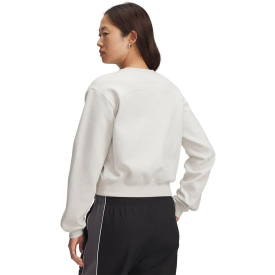 Under Armour - "Vida" Kurzes Sweatshirt für Damen, Fleece (Weiß) - Image 2