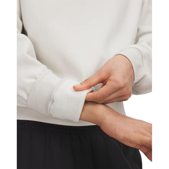 Under Armour - "Vida" Kurzes Sweatshirt für Damen, Fleece (Weiß) - Image 3