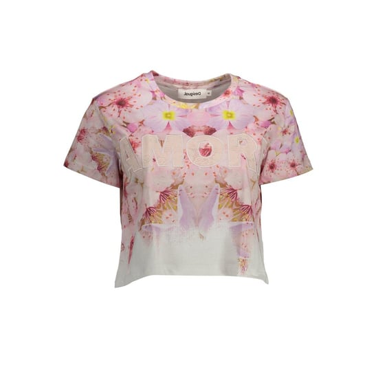 Desigual Rosa Baumwoll Frauen T-Shirt - Image 1