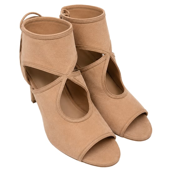 Aquazzura Sexy Thing Cutout-Sandalen mit Absatz aus beigem Wildleder - Image 5