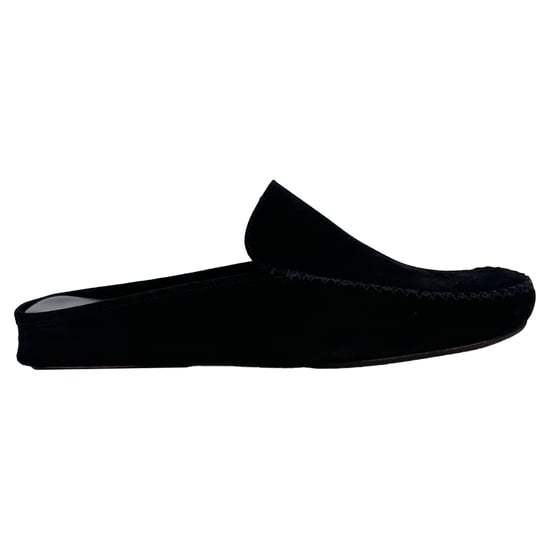 Manolo Blahnik Crawford Hausschuhe aus schwarzem Wildleder - Image 1