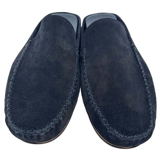 Manolo Blahnik Crawford Hausschuhe aus schwarzem Wildleder - Image 3