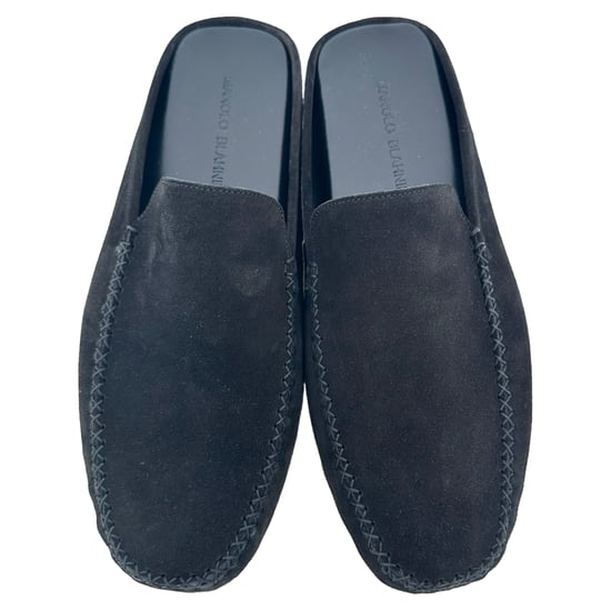 Manolo Blahnik Crawford Hausschuhe aus schwarzem Wildleder - Image 4