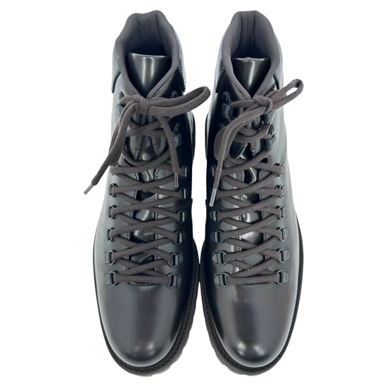 Common Projects Schnür-Wanderschuhe aus schwarzem Leder - Image 4